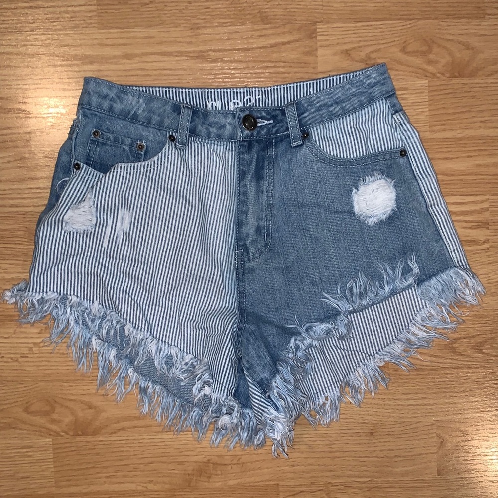 unique high waisted jean shorts